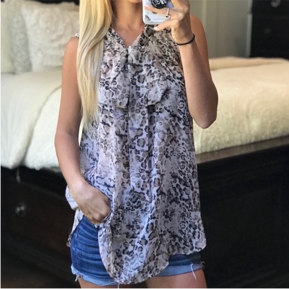 DANIEL RAINN animal print top